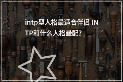intp型人格适合伴侣 INTP和什么人格配？