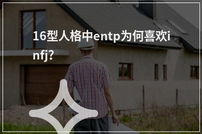 16型人格中entp为何喜欢infj？
